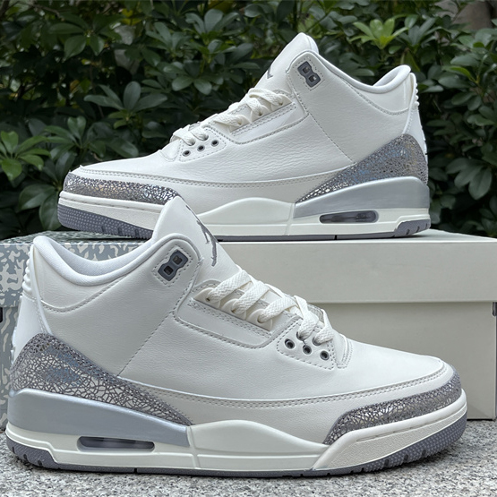 Air Jordan 3 “Sail/Metallic Silver” Sneakers   CK9246-100 - EUR FASHION