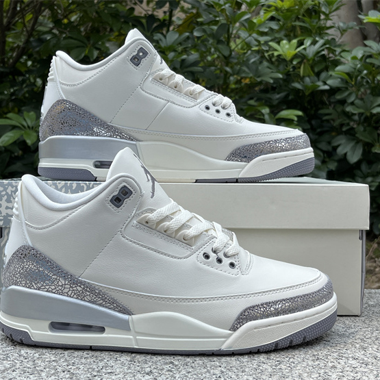Air Jordan 3 “Sail/Metallic Silver” Sneakers   CK9246-100 - EUR FASHION