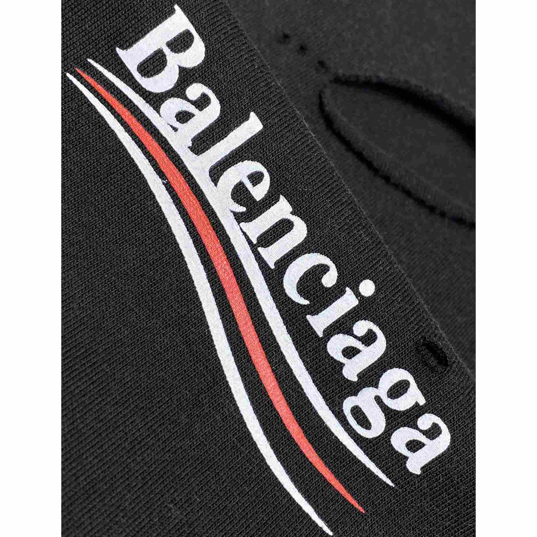 Balenciaga Political Campaign Layered T-shirt In Black - EUR FASHION