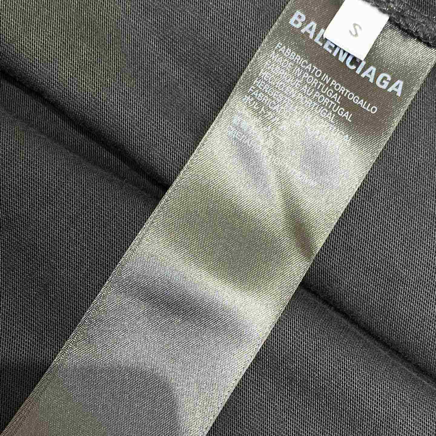 Balenciaga Political Campaign Layered T-shirt In Black - EUR FASHION