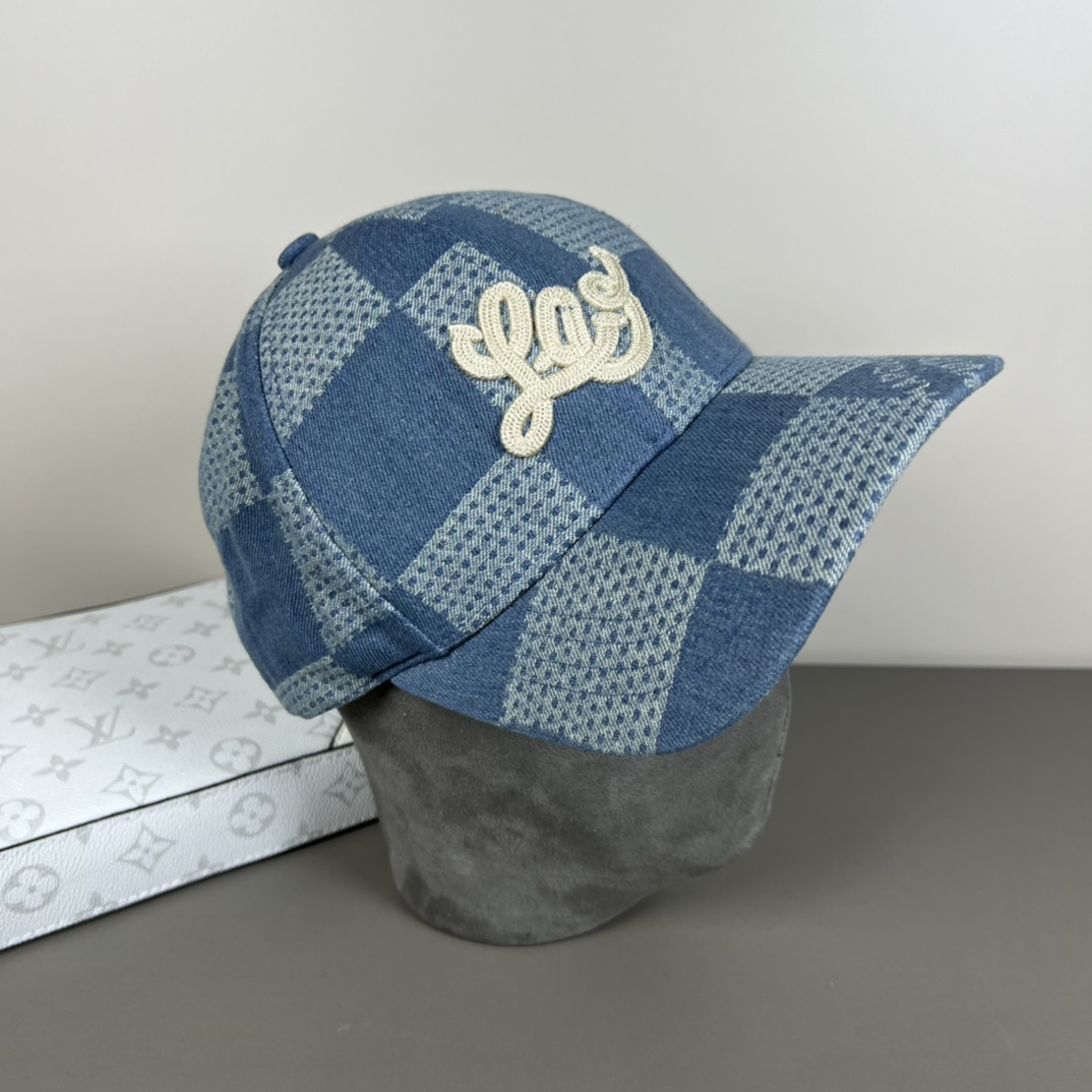 Louis Vuitton Damier 3D Denim Cap - EUR FASHION