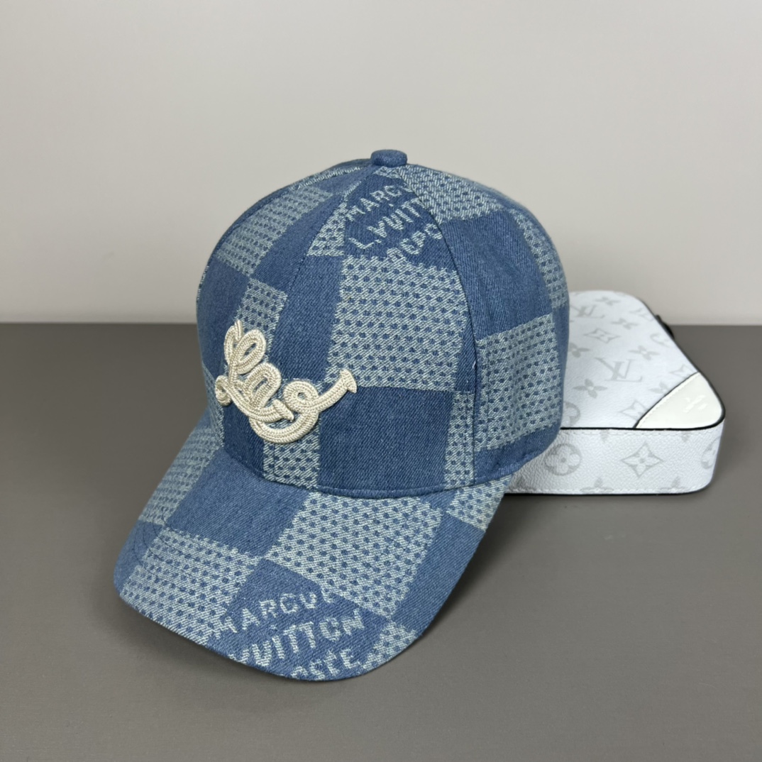 Louis Vuitton Damier 3D Denim Cap - EUR FASHION