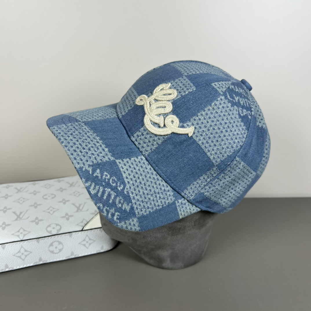 Louis Vuitton Damier 3D Denim Cap - EUR FASHION