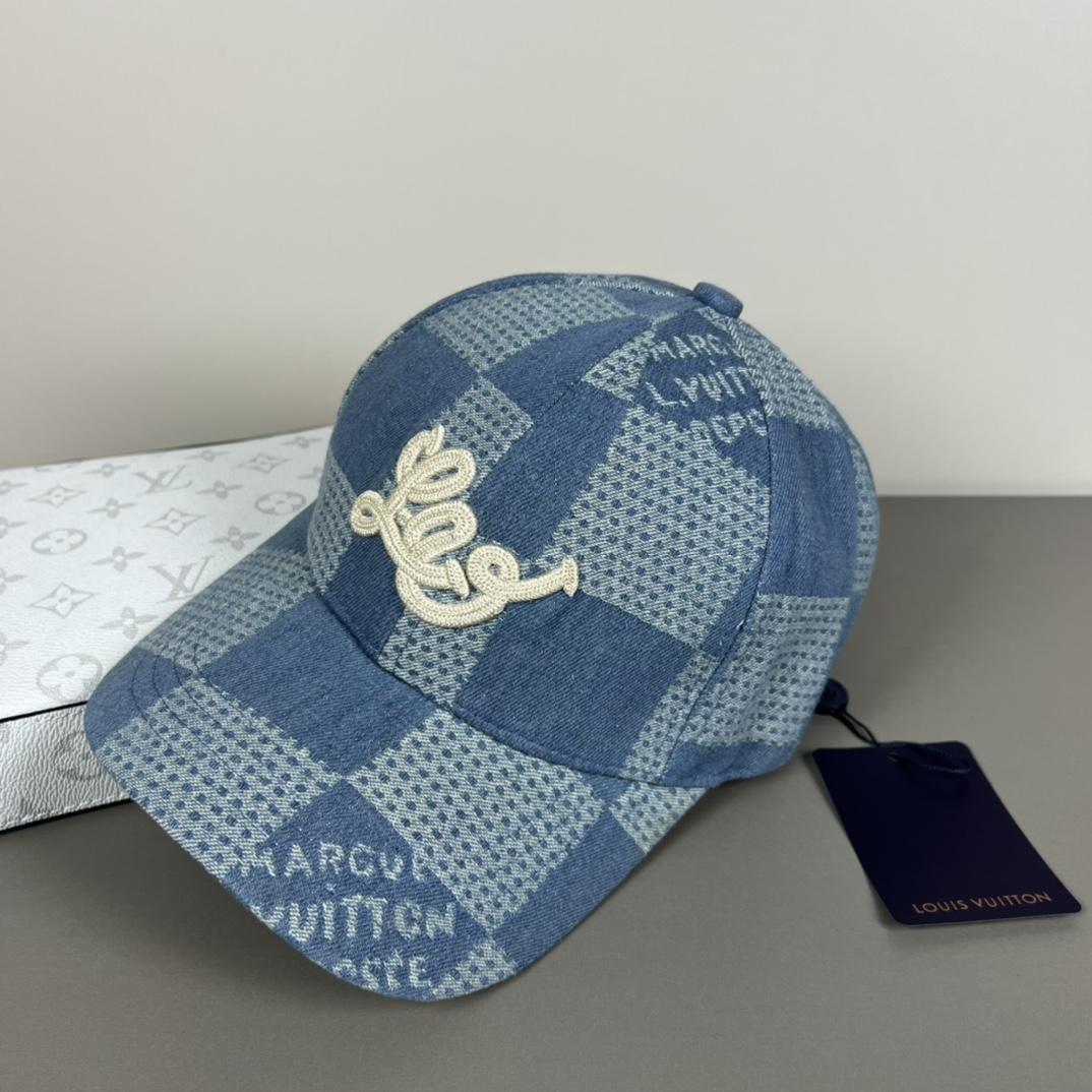 Louis Vuitton Damier 3D Denim Cap - EUR FASHION