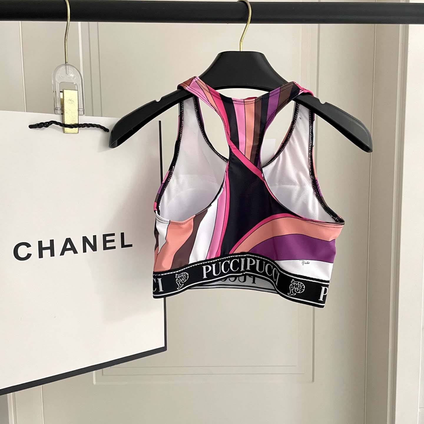 Pucci Iride-Print Crop Top And Leggings  - EUR FASHION
