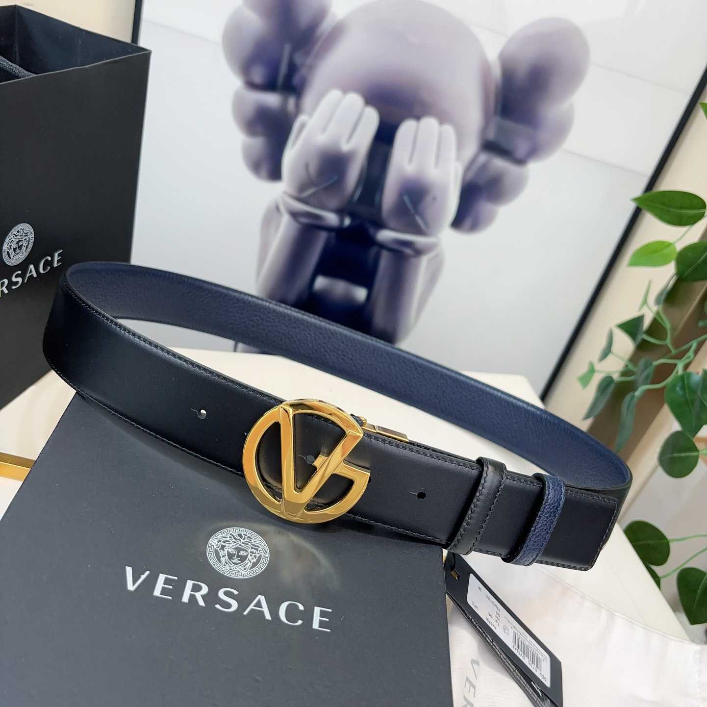 Versace Leather Belt   40mm - EUR FASHION