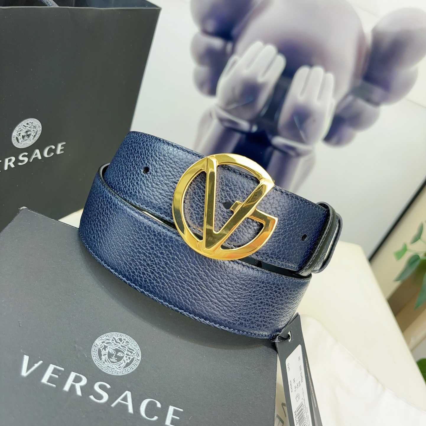 Versace Leather Belt   40mm - EUR FASHION