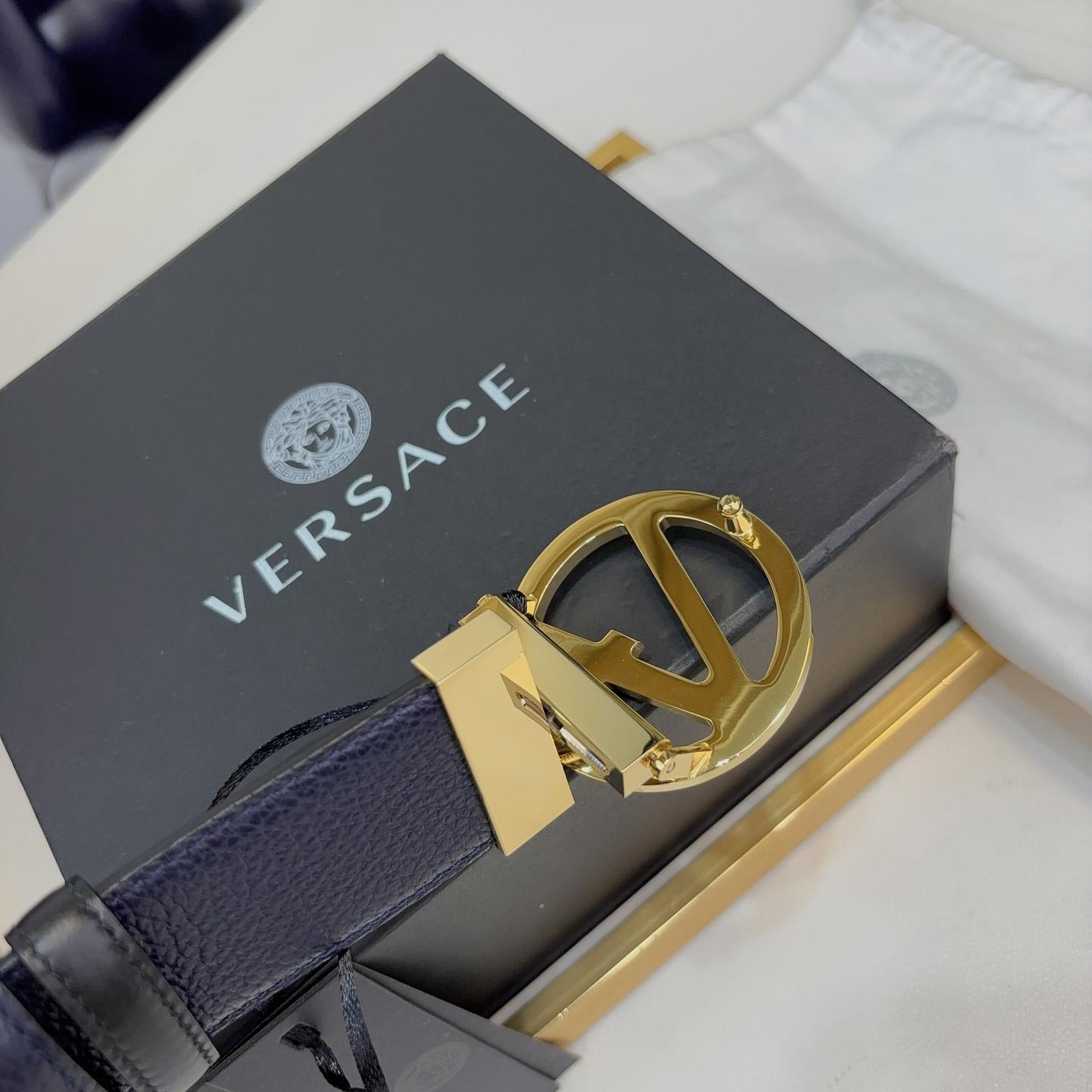 Versace Leather Belt   40mm - EUR FASHION