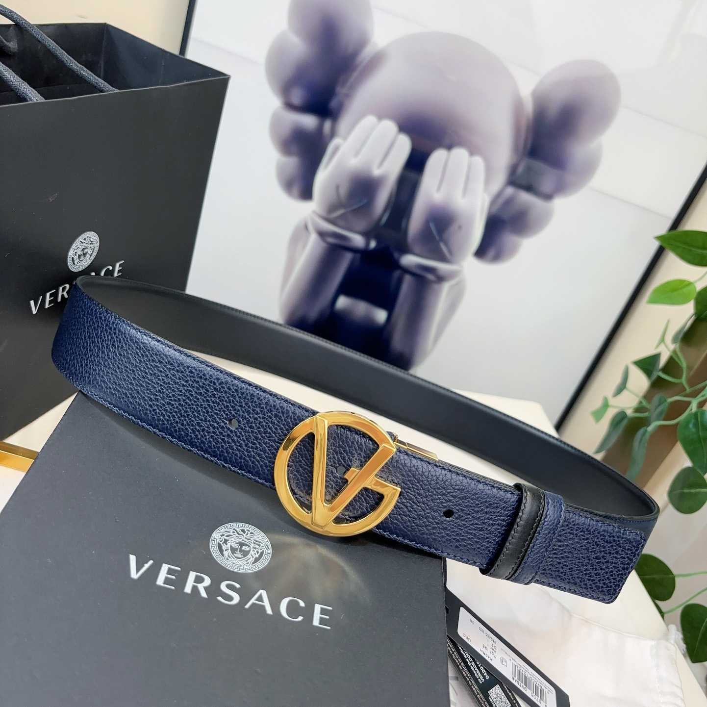 Versace Leather Belt   40mm - EUR FASHION