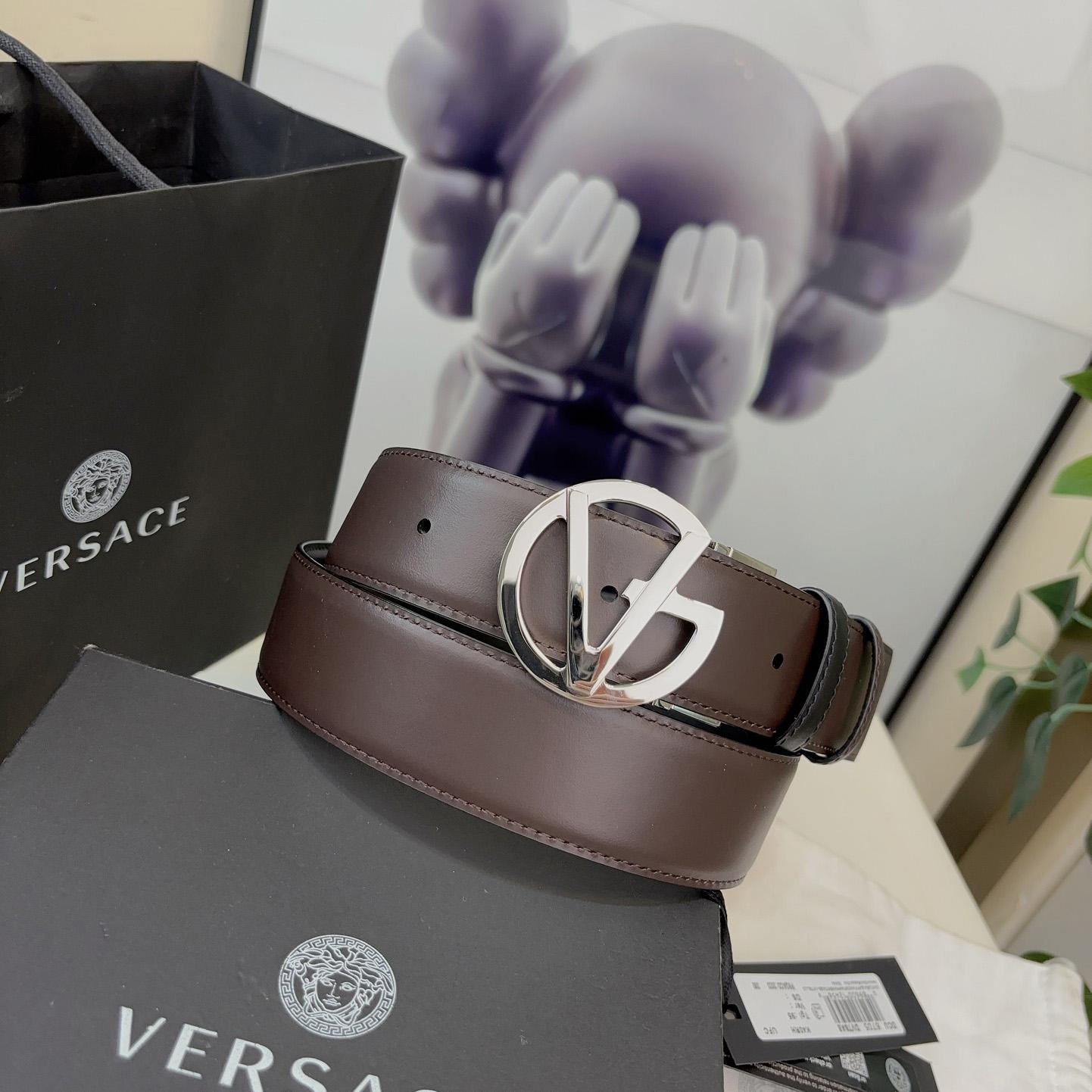 Versace Leather Belt   40mm - EUR FASHION