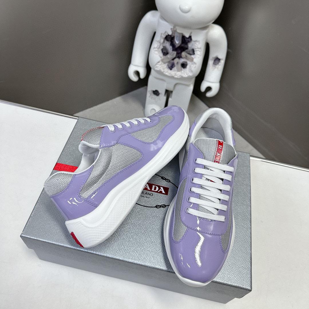 Prada America's Cup Biker Fabric Sneakers - EUR FASHION