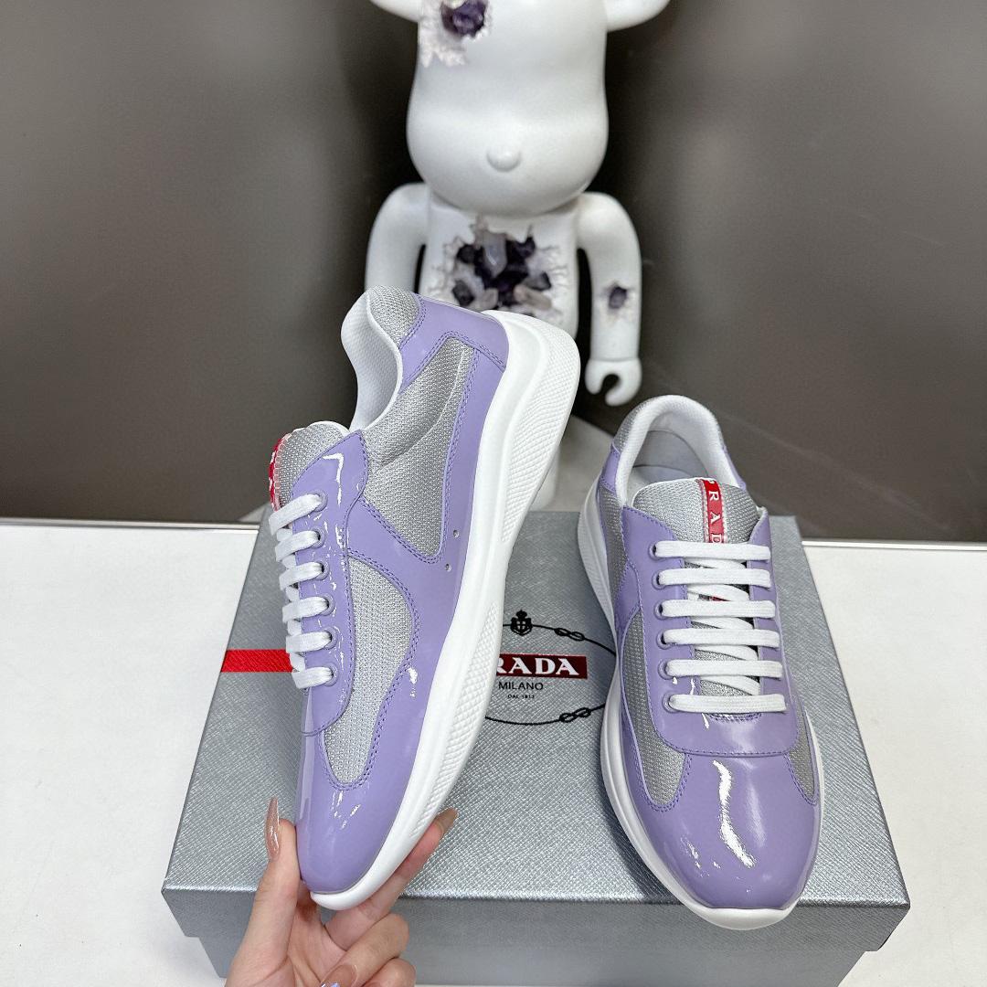 Prada America's Cup Biker Fabric Sneakers - EUR FASHION