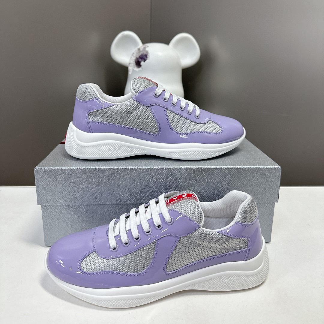 Prada America's Cup Biker Fabric Sneakers - EUR FASHION