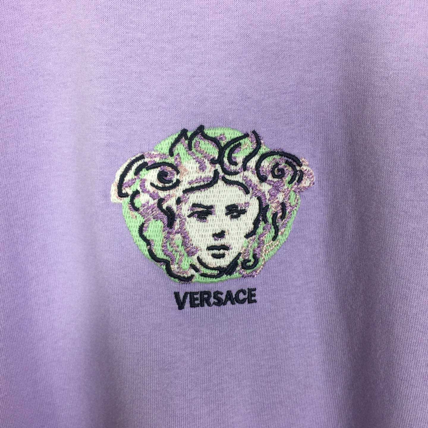 Versace Medusa Cotton T-shirt With Embroidery - EUR FASHION