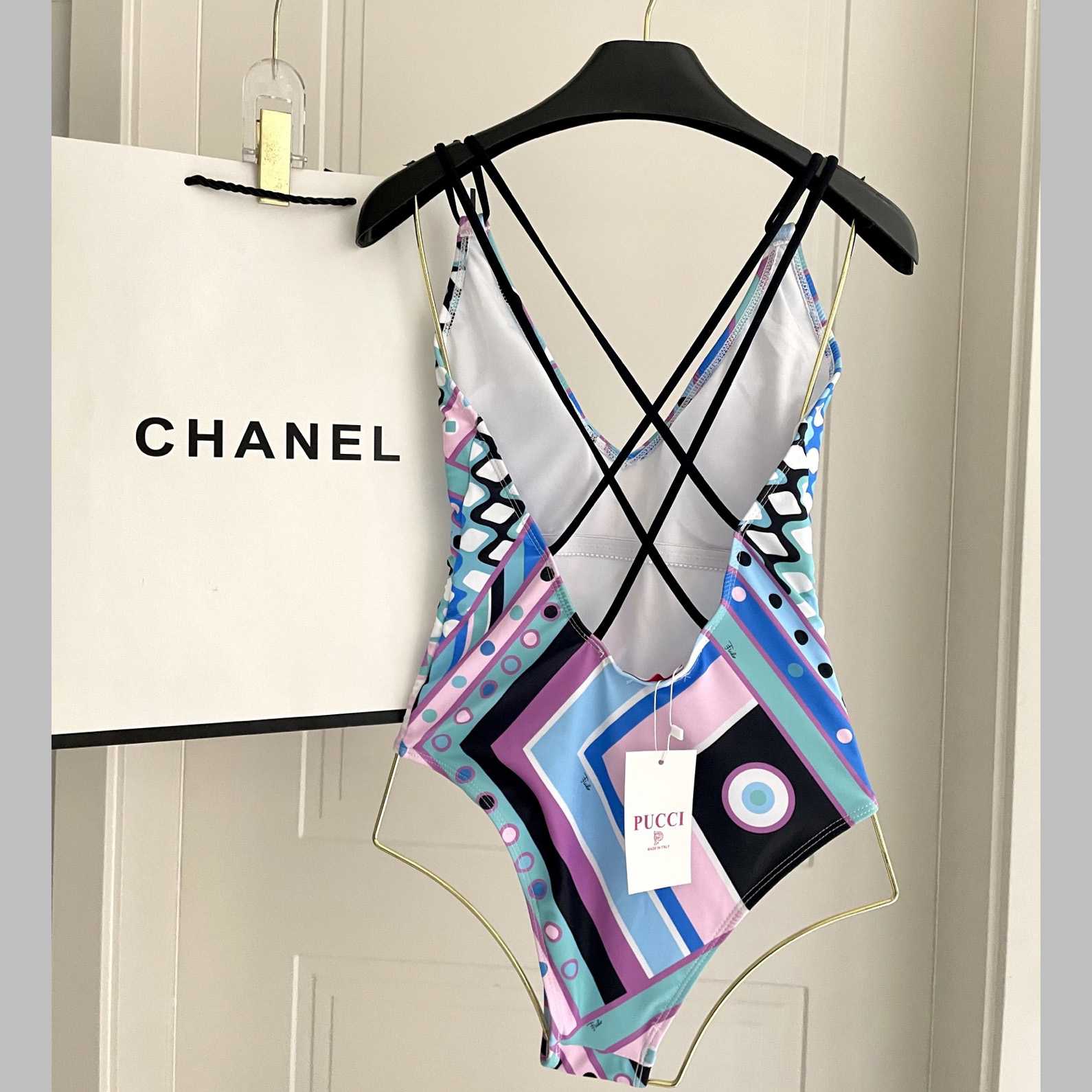 Pucci Iride-Print Swimsuit  - EUR FASHION