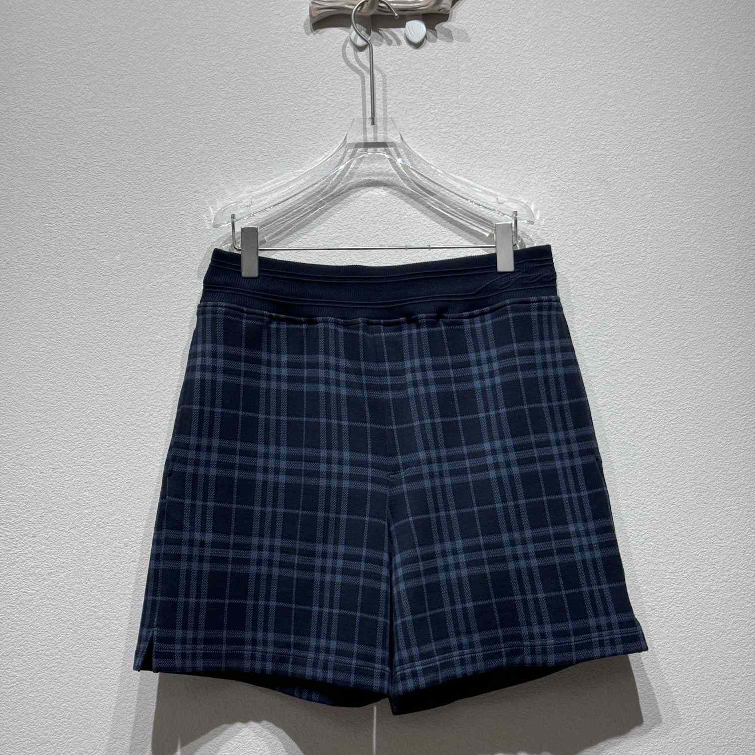 Burberry Check Stretch Cotton Blend Shorts - EUR FASHION