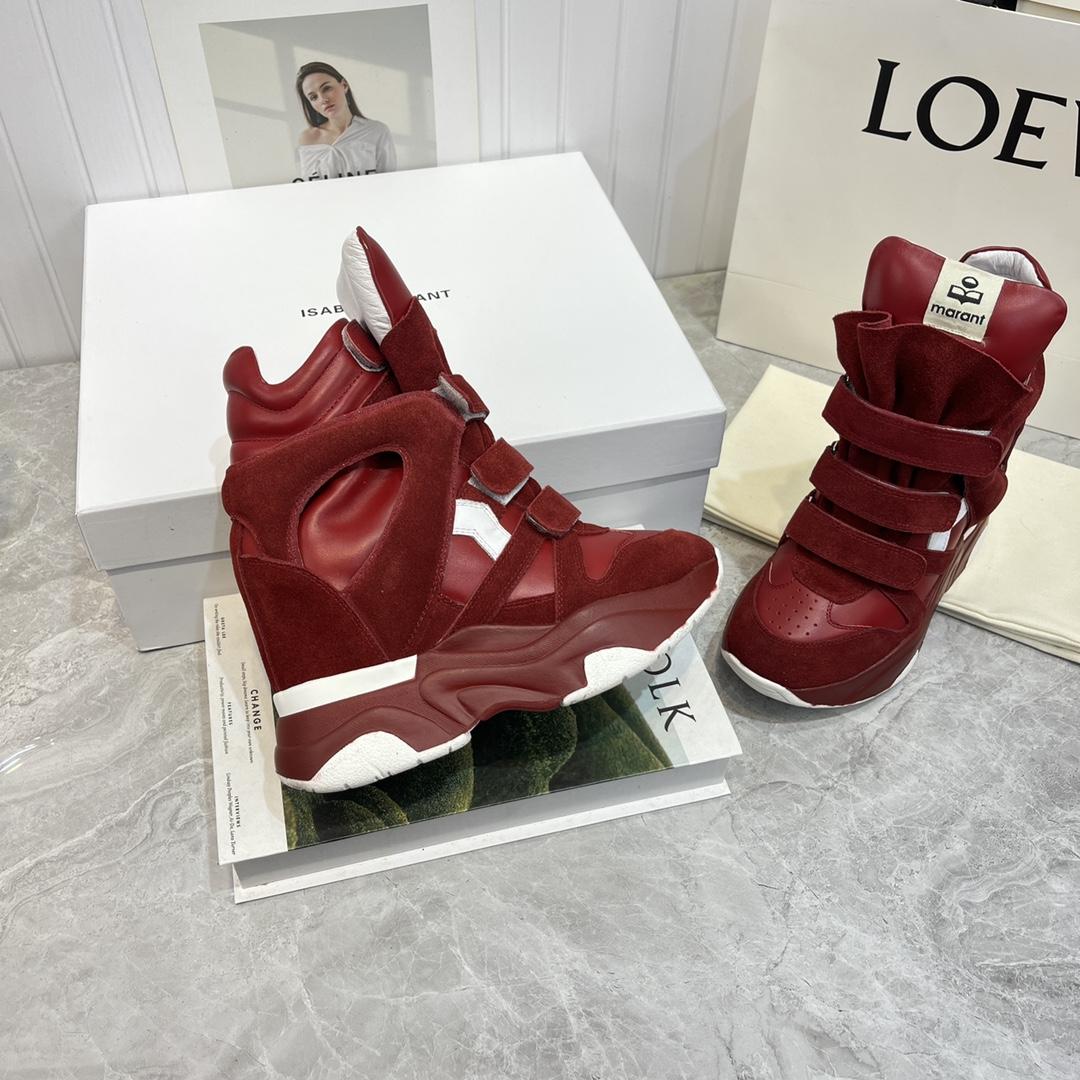 Isabel Marant Balskee High-Top Wedge Sneakers  - EUR FASHION