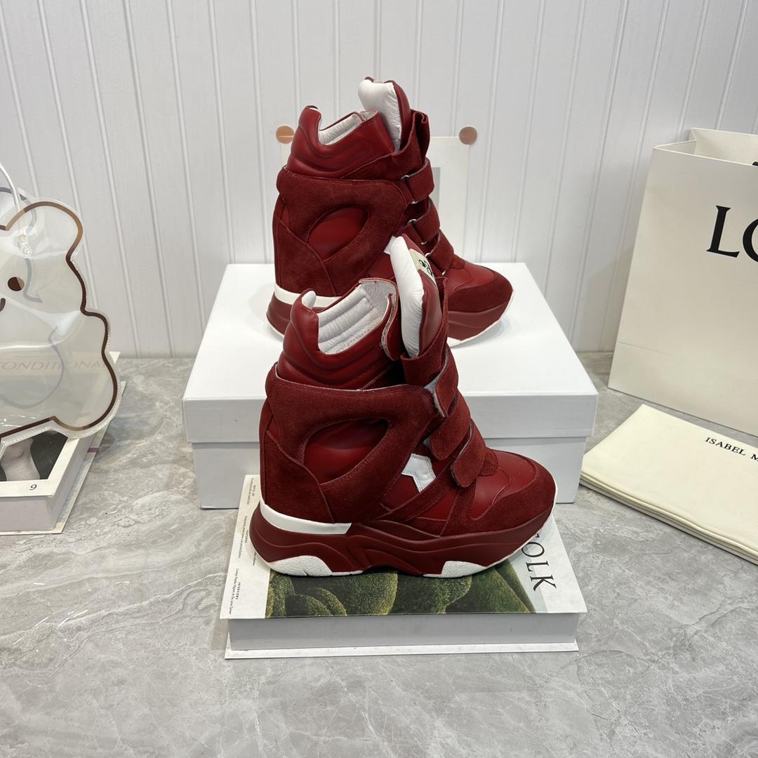 Isabel Marant Balskee High-Top Wedge Sneakers  - EUR FASHION