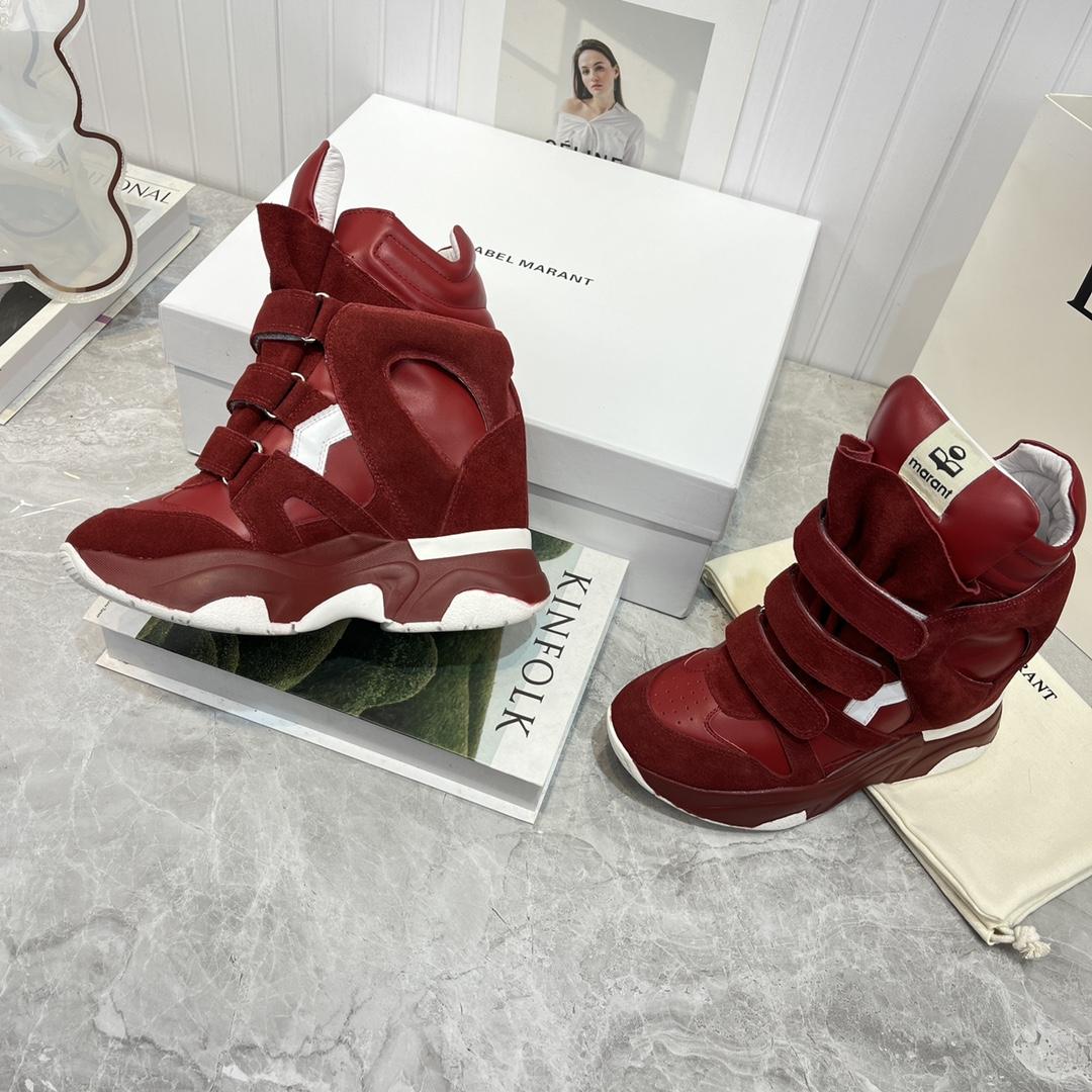 Isabel Marant Balskee High-Top Wedge Sneakers  - EUR FASHION