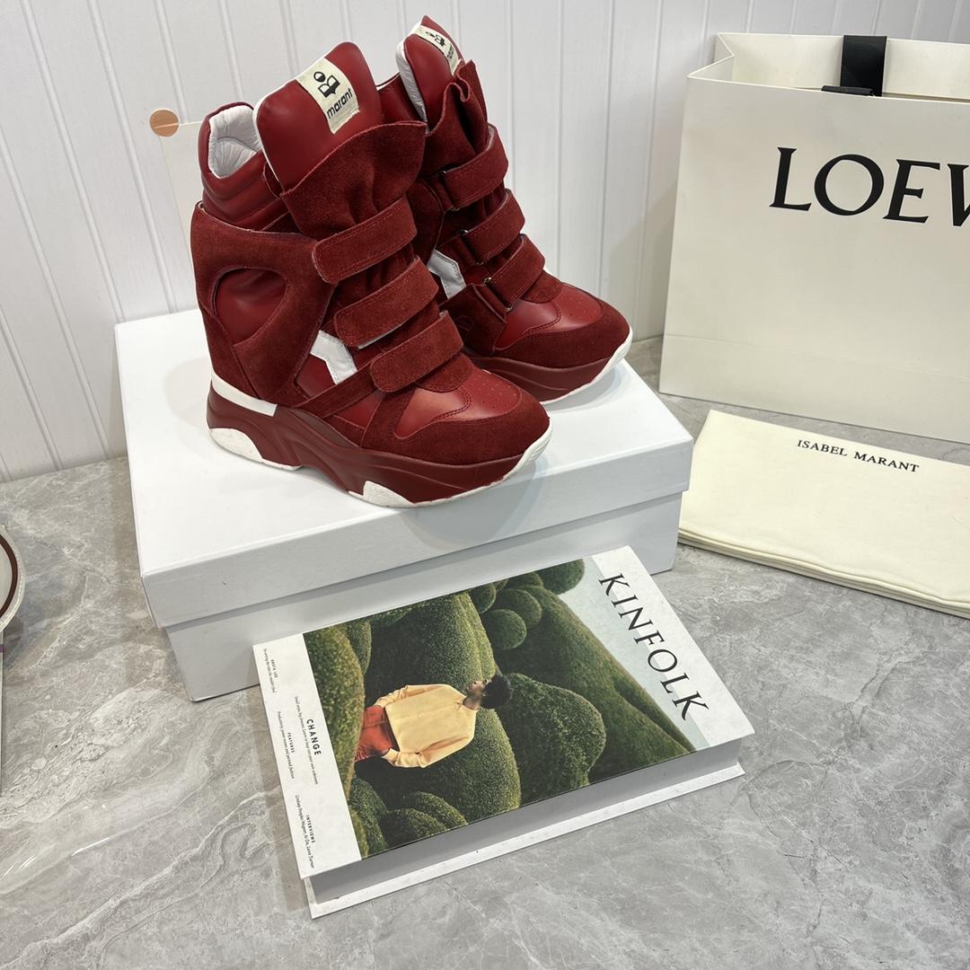 Isabel Marant Balskee High-Top Wedge Sneakers  - EUR FASHION