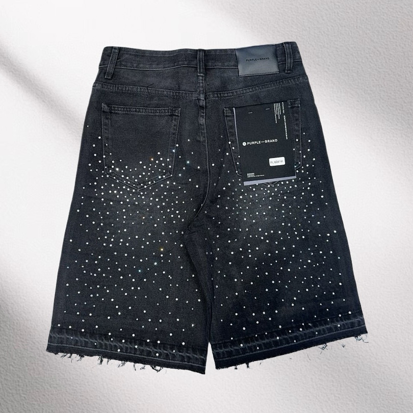 Purple-Brand Denim Shorts    6041 - EUR FASHION