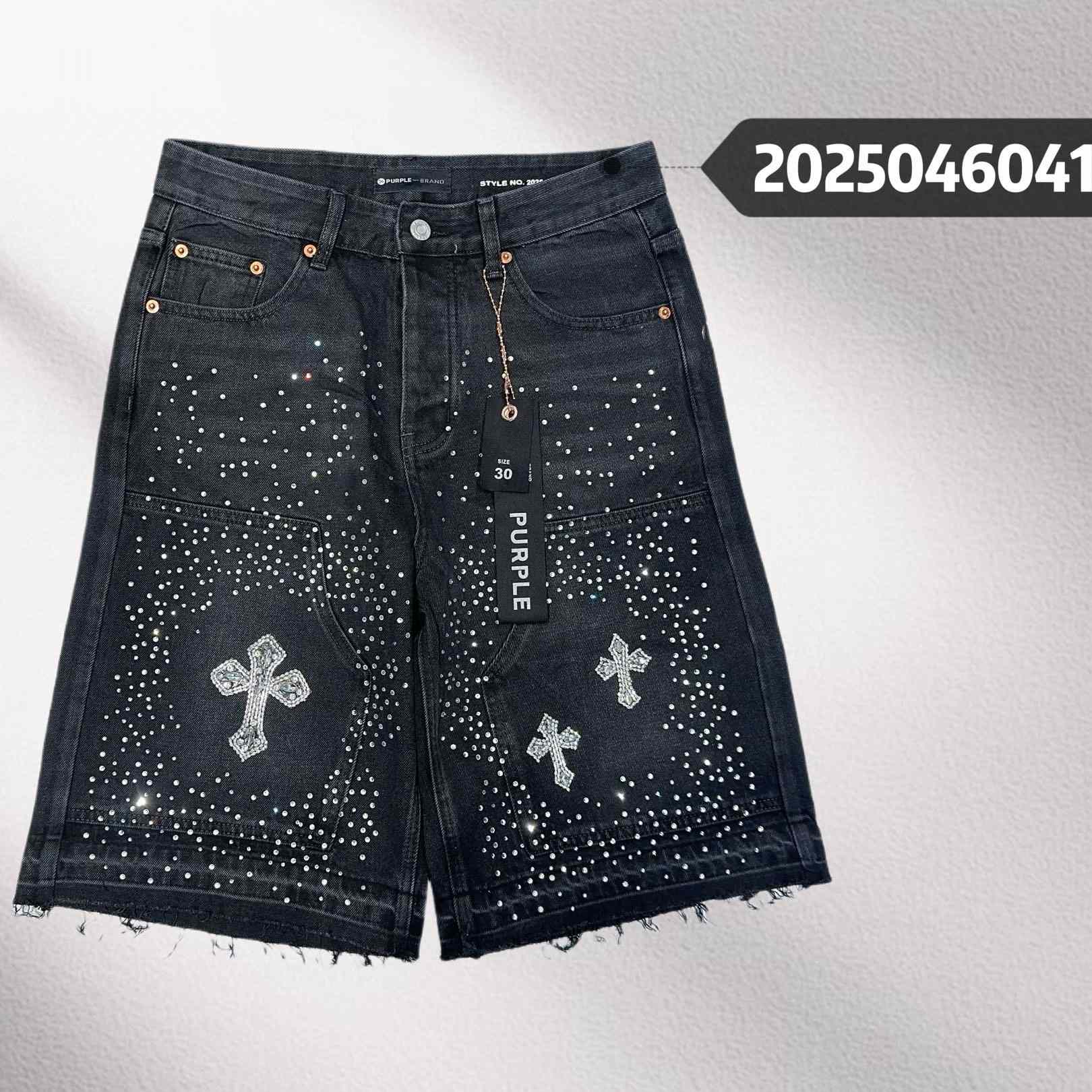 Purple-Brand Denim Shorts    6041 - EUR FASHION