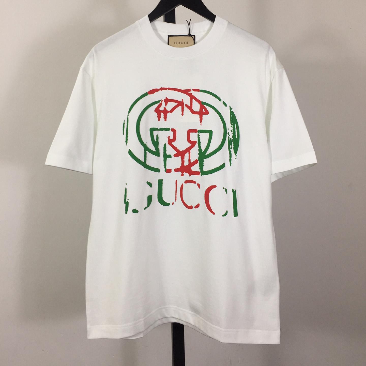 Gucci Printed Cotton Jersey T-shirt - EUR FASHION