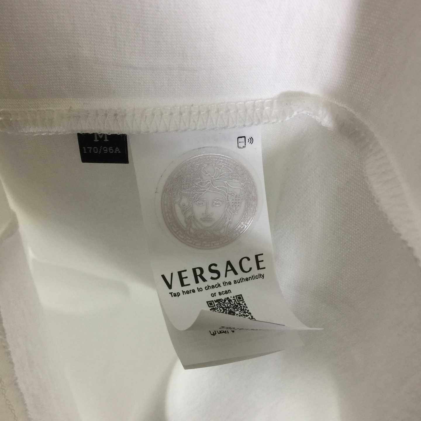 Versace Medusa Cotton T-shirt With Embroidery - EUR FASHION