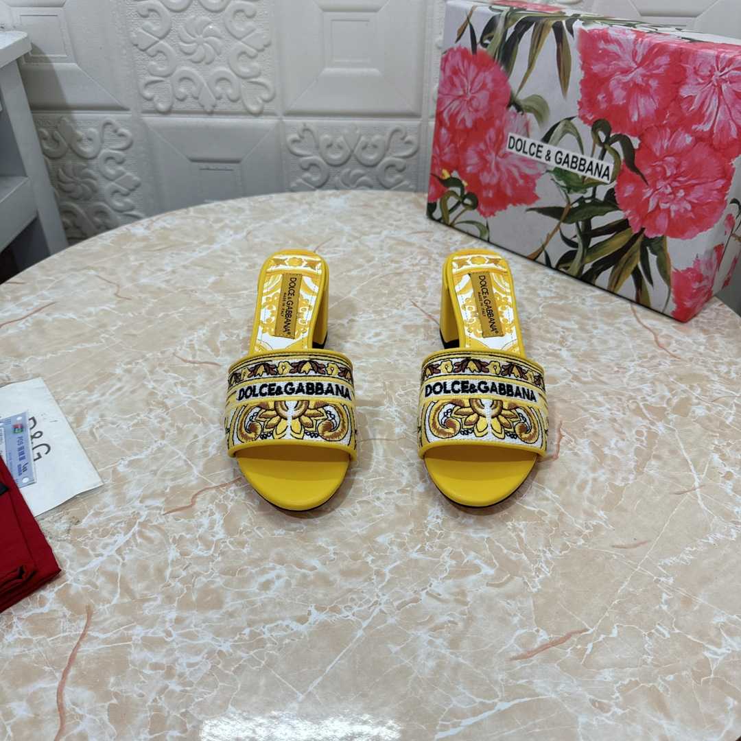 Dolce & Gabbana 65mm Majolica-embroidered Sandals  - EUR FASHION