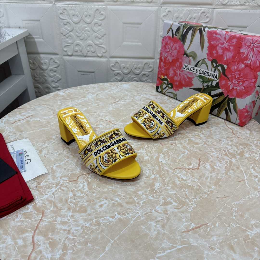 Dolce & Gabbana 65mm Majolica-embroidered Sandals  - EUR FASHION