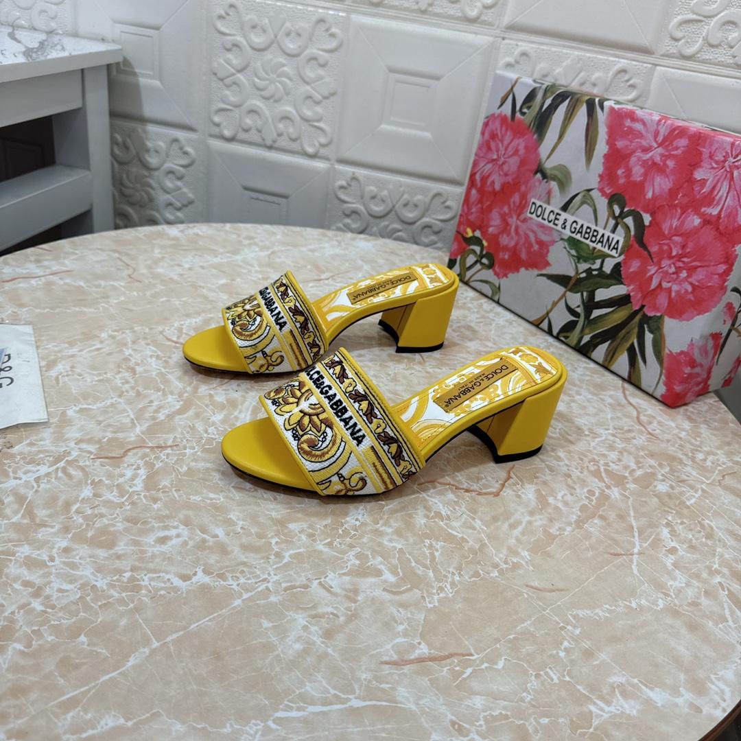 Dolce & Gabbana 65mm Majolica-embroidered Sandals  - EUR FASHION