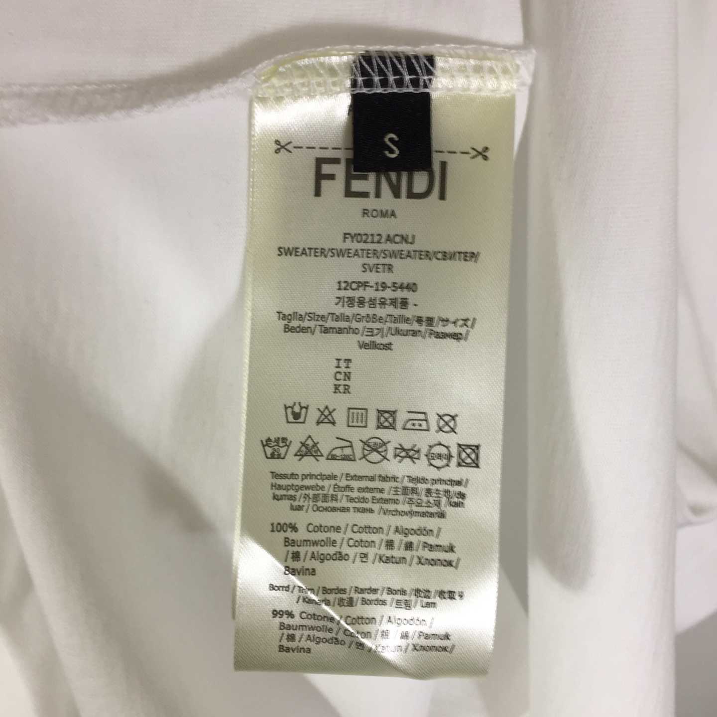 Fendi  Club Cotton T-shirt - EUR FASHION