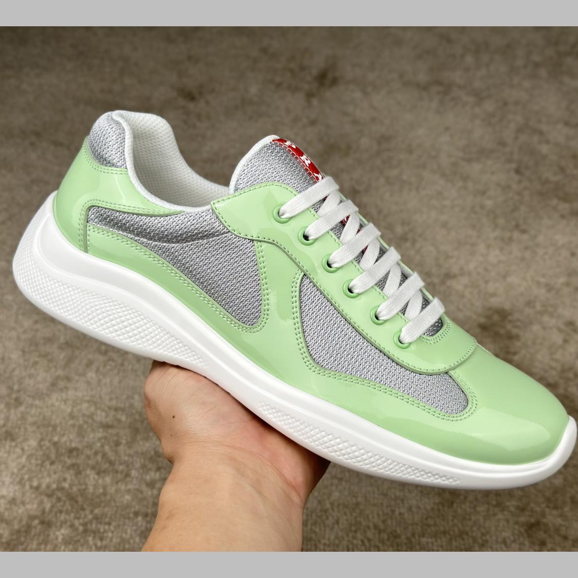 Prada Patent Leather And Technical fabric Prada America's Cup Sneakers - EUR FASHION
