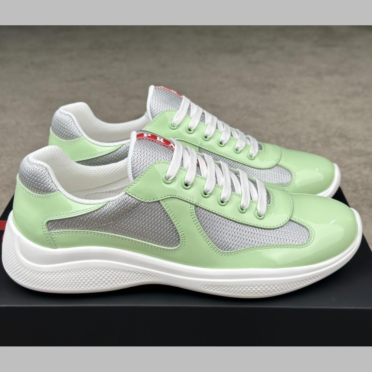Prada Patent Leather And Technical fabric Prada America's Cup Sneakers - EUR FASHION