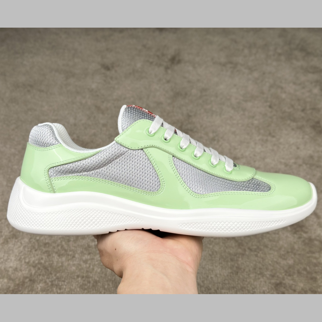 Prada Patent Leather And Technical fabric Prada America's Cup Sneakers - EUR FASHION