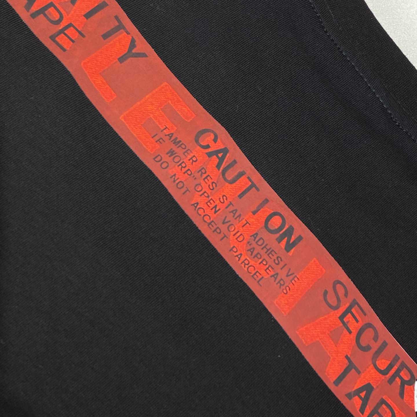Balenciaga Taped Balenciaga Back T-Shirt Medium Fit In Black - EUR FASHION