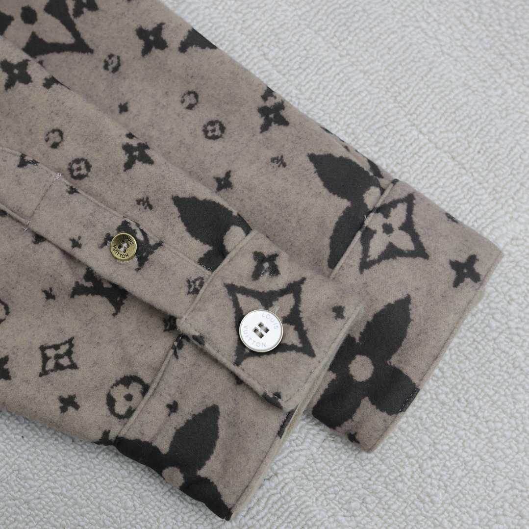 Louis Vuitton Monogram Double Face Wool, Silk And Cashmere-Blend Overshirt  1AFYF5 - EUR FASHION