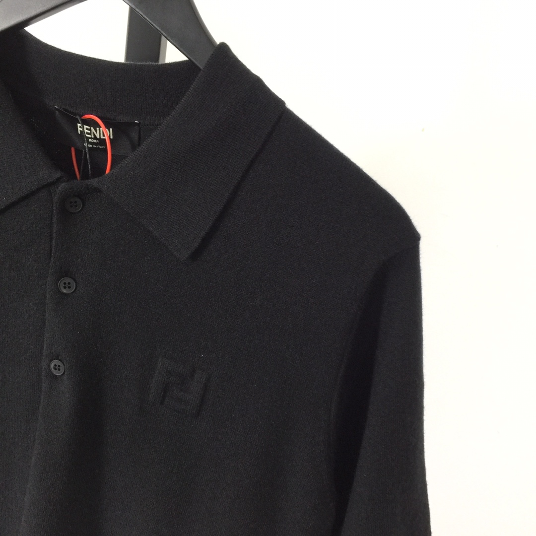 Fendi Embossing FF Short-Sleeved Polo Shirt - EUR FASHION