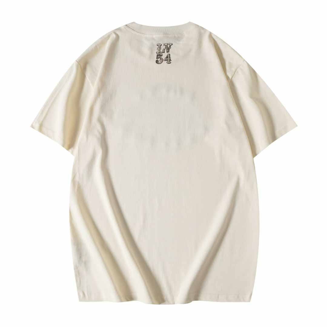 Louis Vuitton Graphic Cotton And Linen-Blend T-Shirt     1AFWUV - EUR FASHION