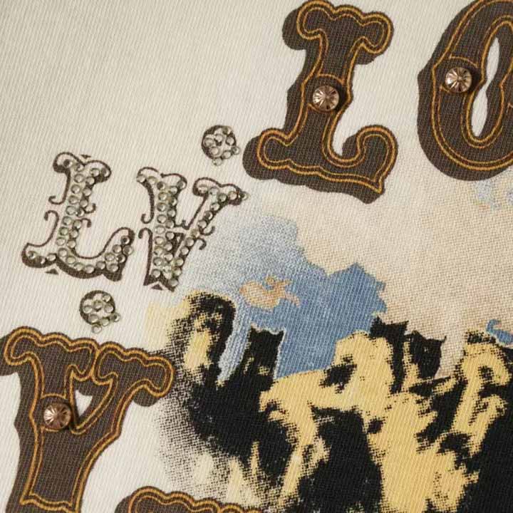 Louis Vuitton Graphic Cotton And Linen-Blend T-Shirt     1AFWUV - EUR FASHION