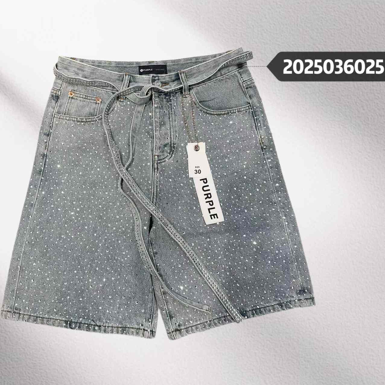Purple-Brand Denim Shorts    6025 - EUR FASHION