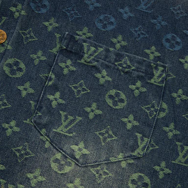 Louis Vuitton Rainbow Monogram Short-Sleeved Denim Shirt - EUR FASHION