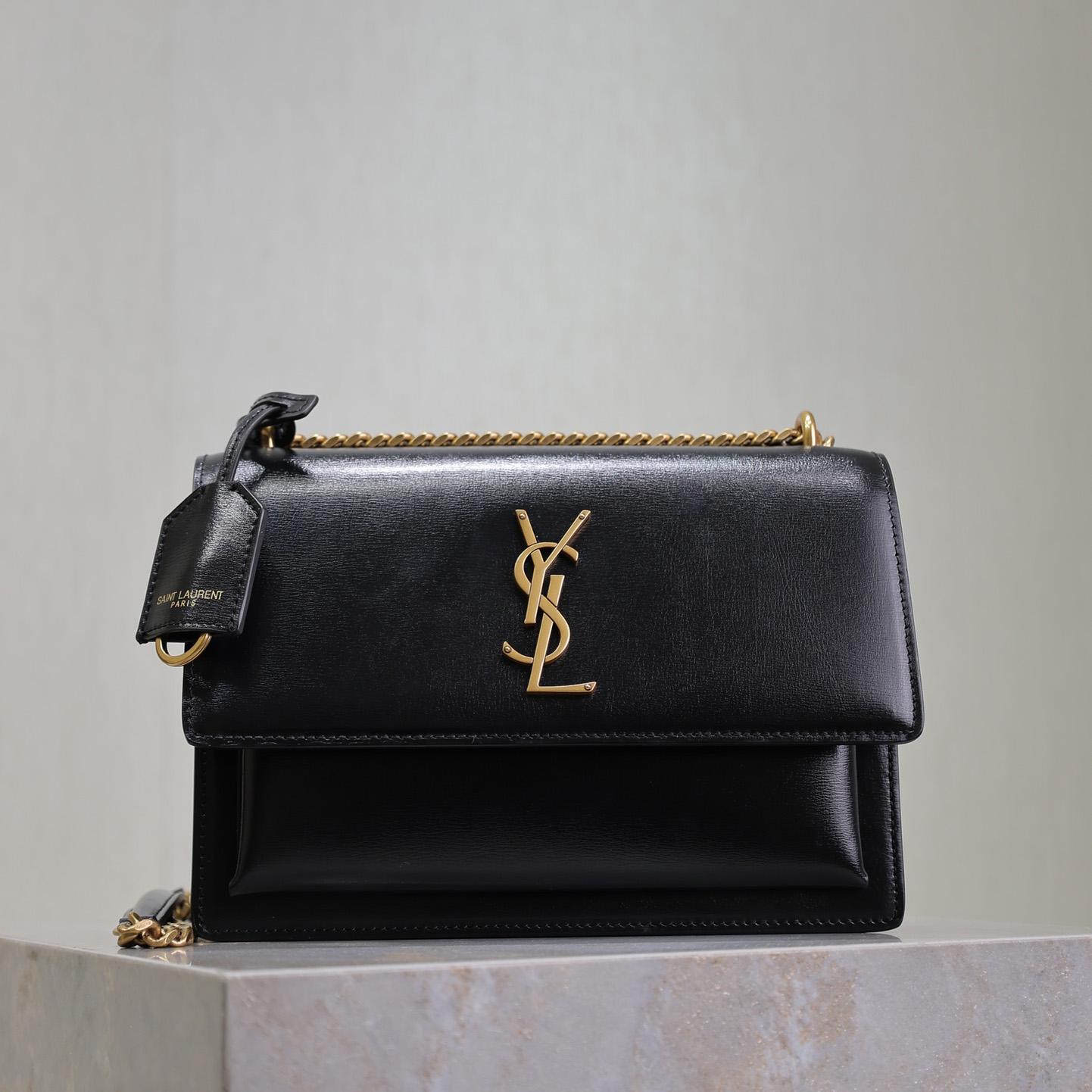 Saint Laurent Women Sunset Medium Leather Shoulder Bag （22x8x16 cm） - EUR FASHION