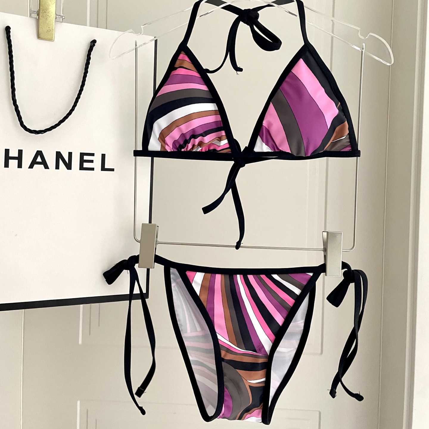 Pucci Iride-Print Bikini Top And Bikini Briefs - EUR FASHION