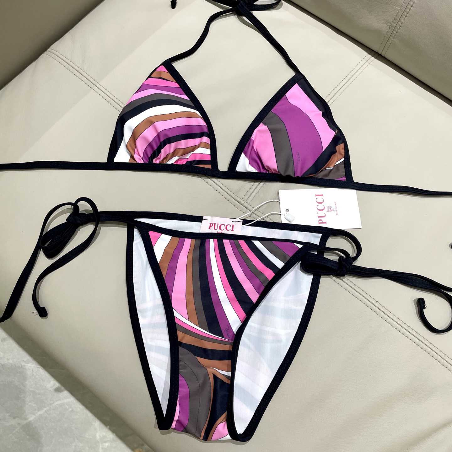 Pucci Iride-Print Bikini Top And Bikini Briefs - EUR FASHION