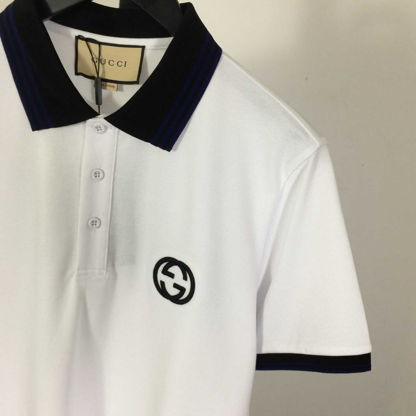 Gucci Interlocking G piqué polo shirt - EUR FASHION