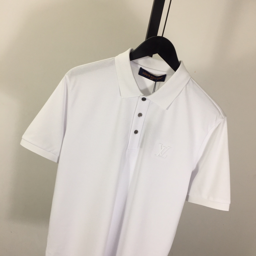 Louis Vuitton Short-Sleeved Cotton Polo Shirt    - EUR FASHION