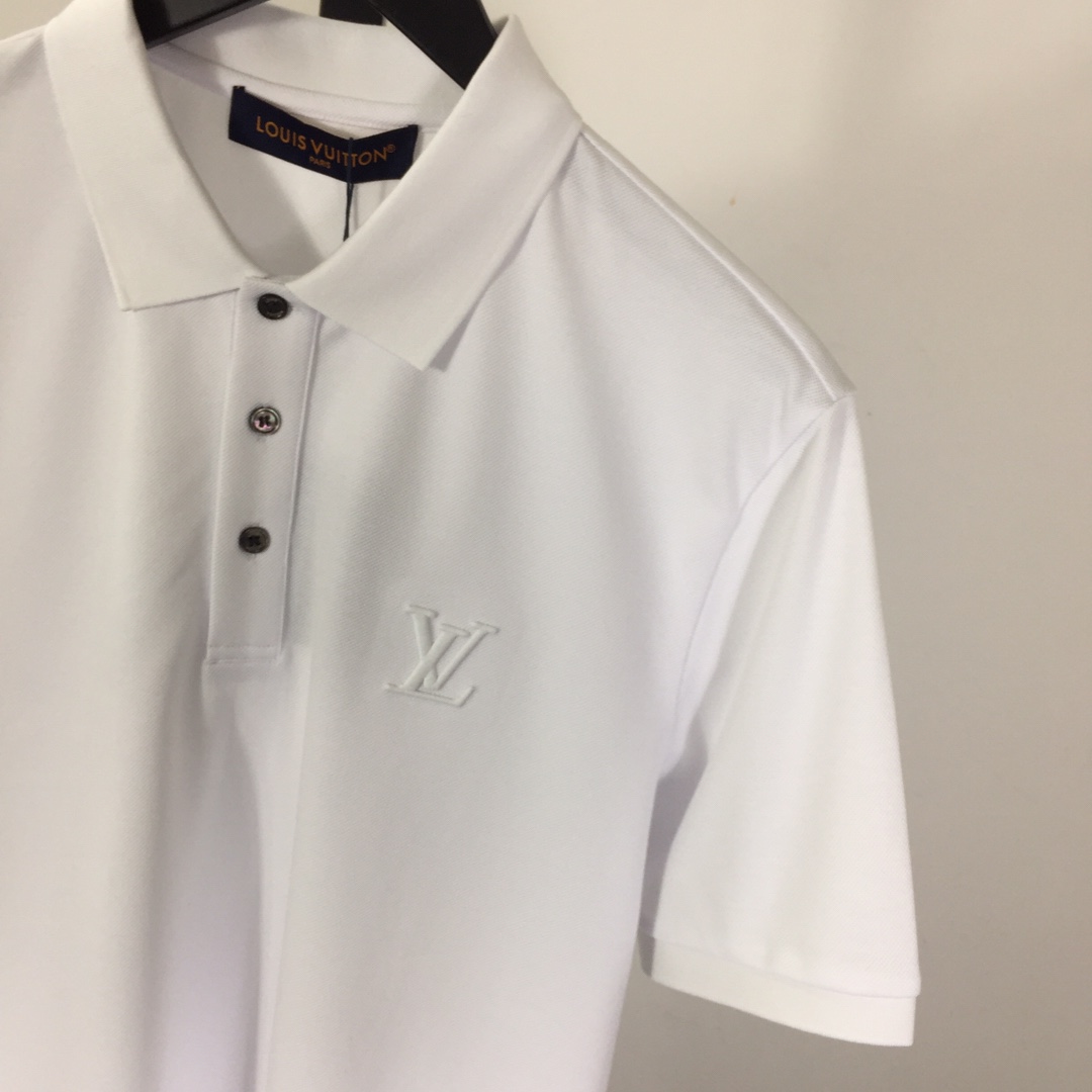 Louis Vuitton Short-Sleeved Cotton Polo Shirt    - EUR FASHION