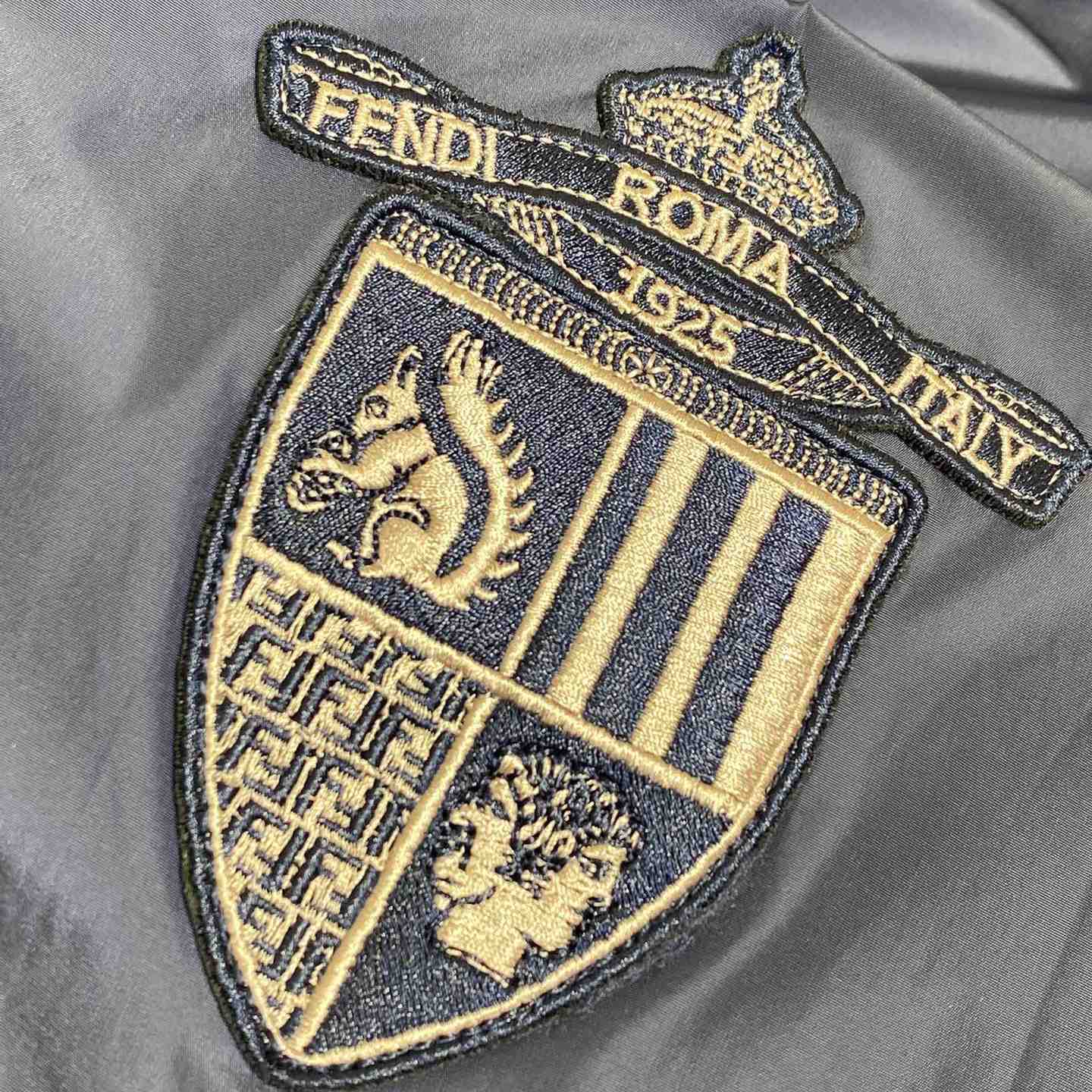 Fendi Blue Technical Fabric Blouson - EUR FASHION