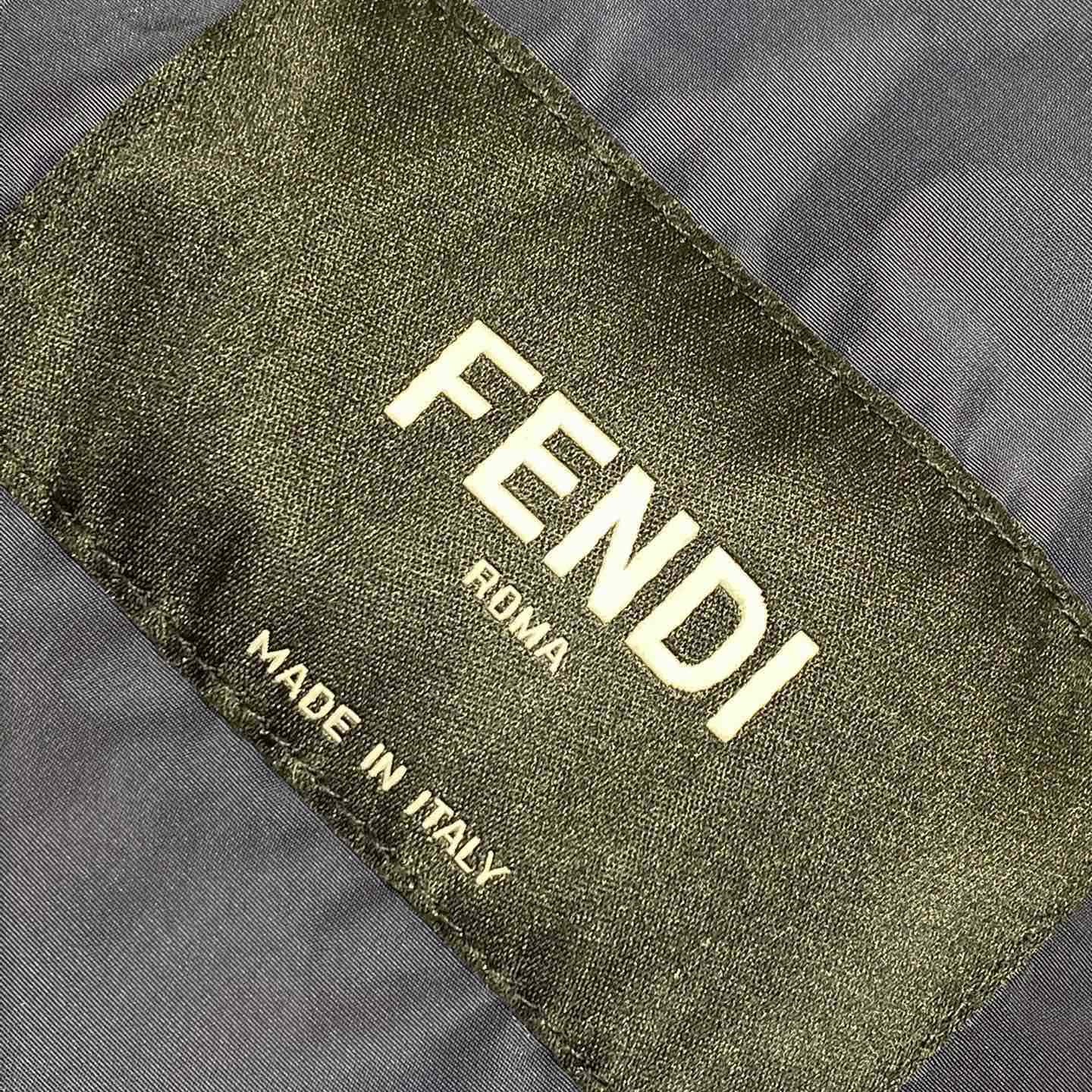 Fendi Blue Technical Fabric Blouson - EUR FASHION